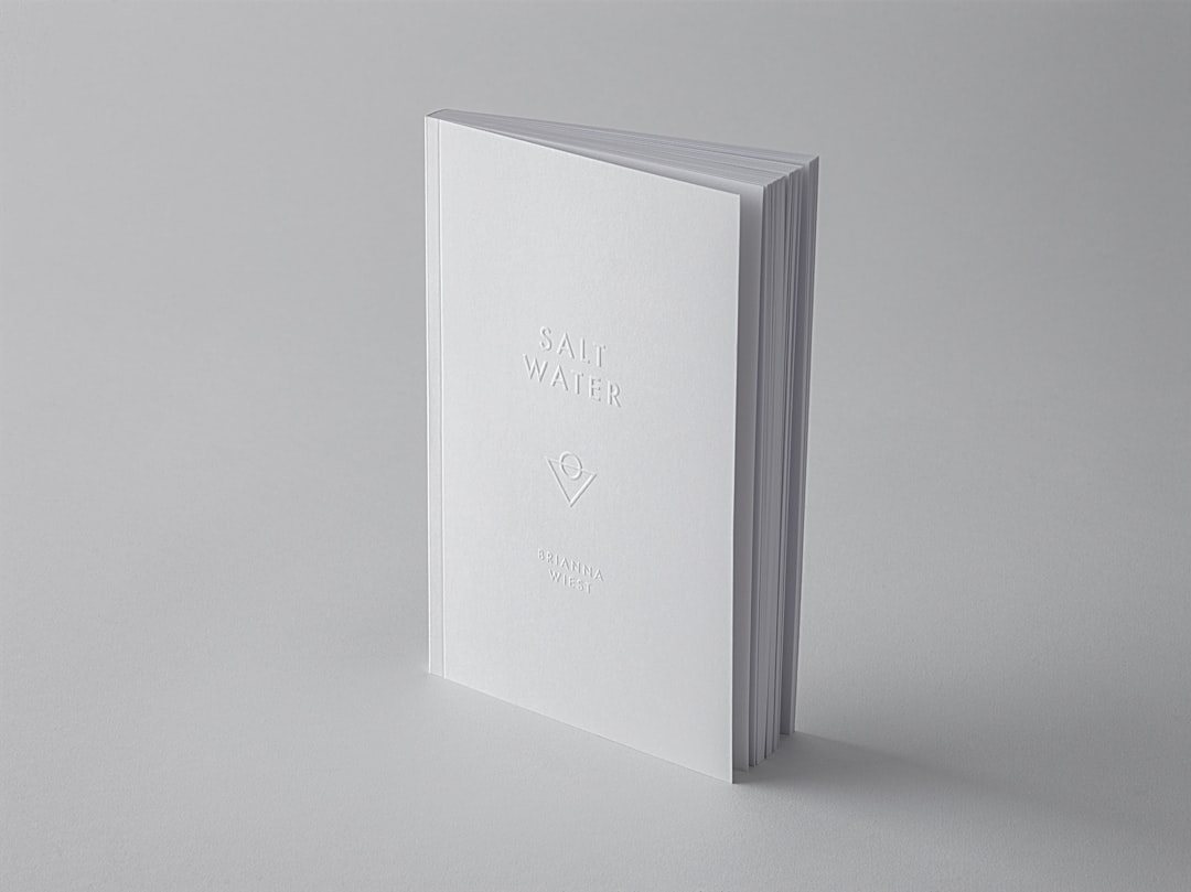 Minimal editorial branding book