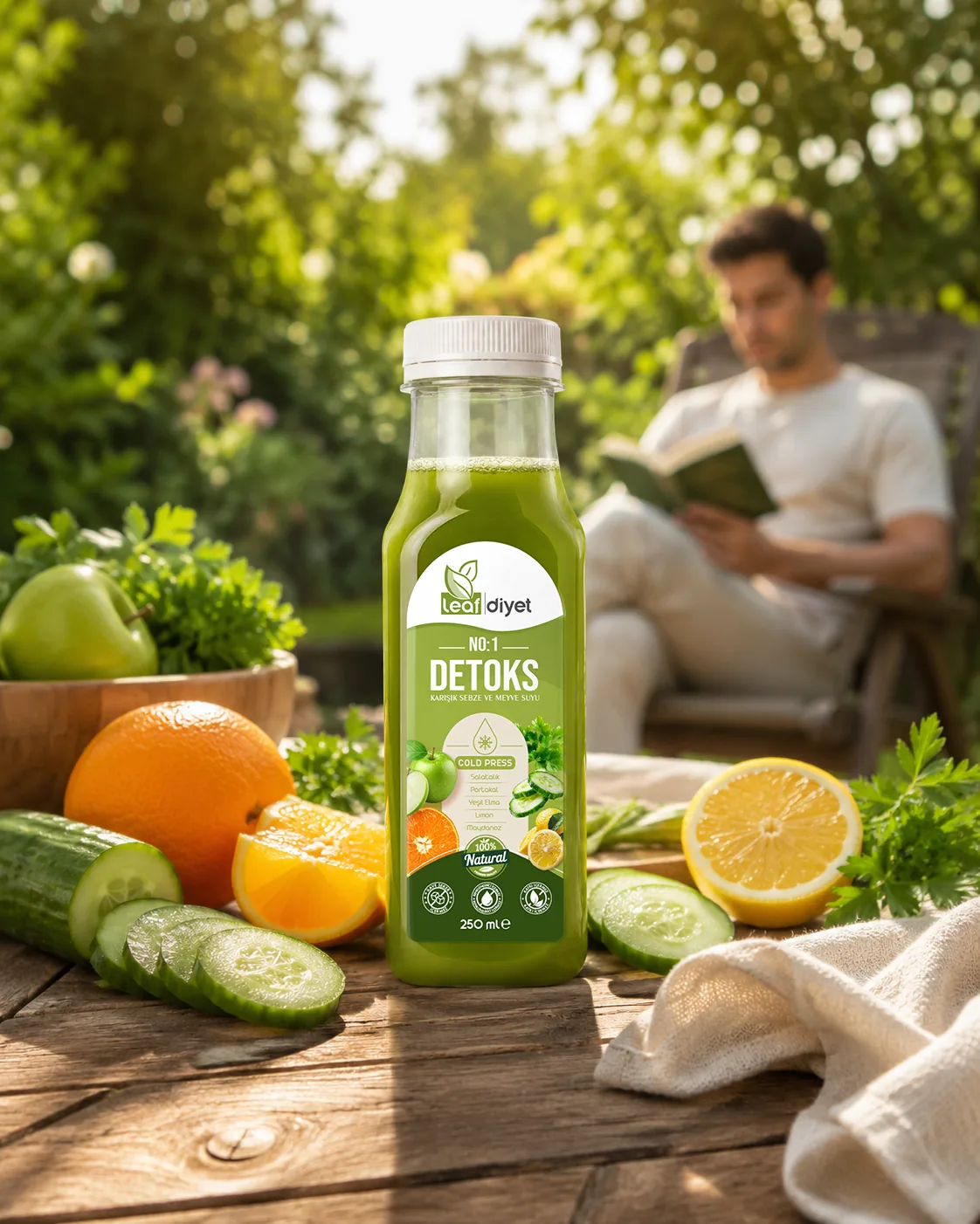 Leaf Diyet detoks serisi etiket detayları